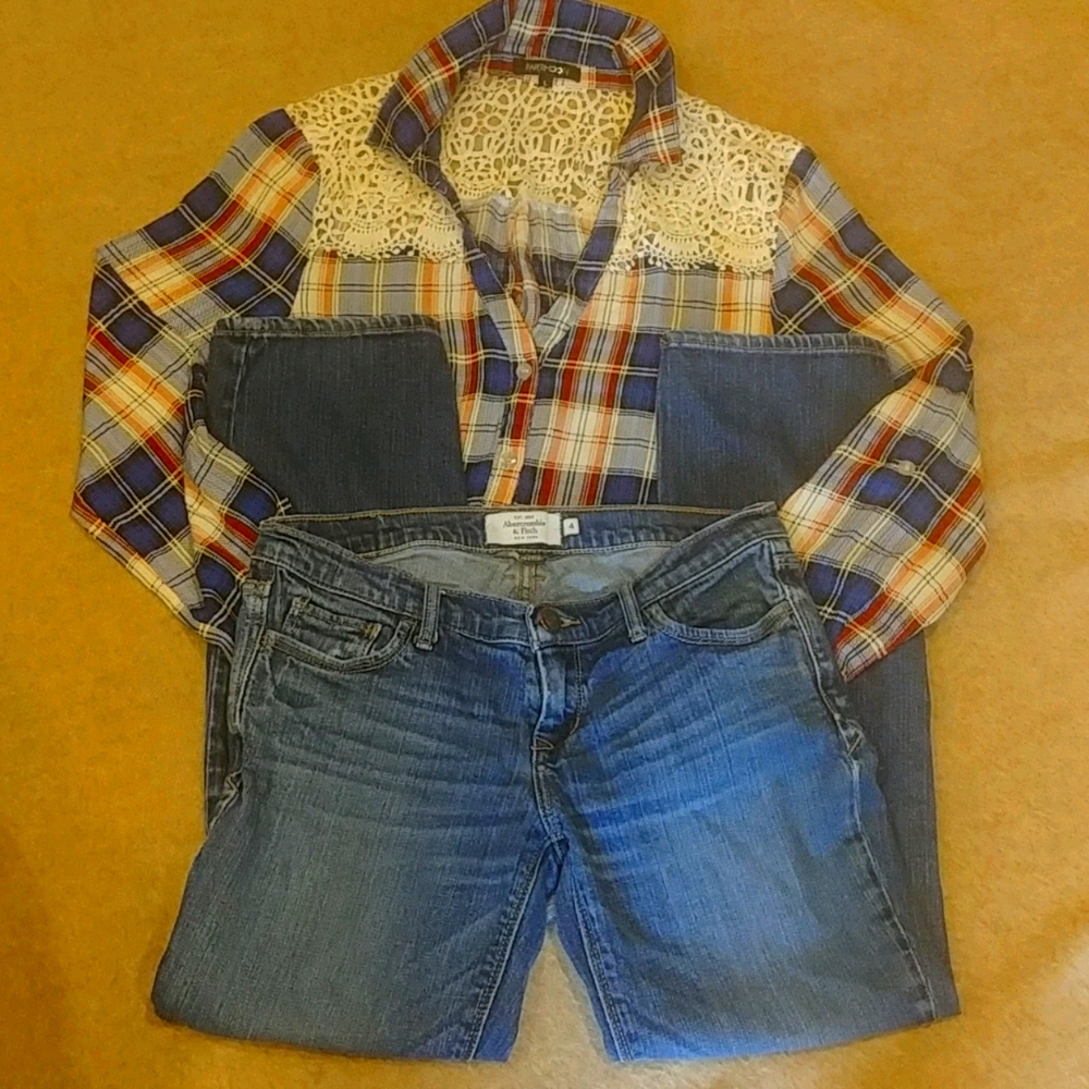 Abercrombie & Fitch Low Rise Stretch - Picture 1 of 3